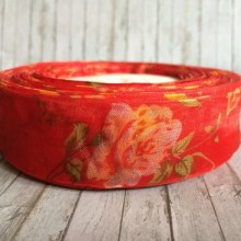 Органза троянда 2,5 см, червона