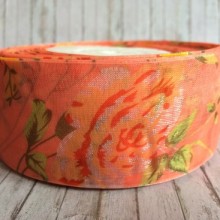 Органза троянда 4 см, персикова