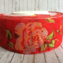 Органза троянда 4 см, червона