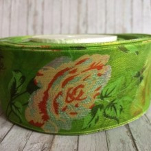 Органза троянда 4 см, оливкова