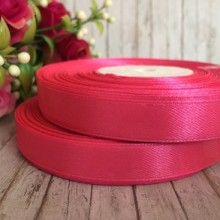 Атлас 1,2 см, світло-малиновий, рулон 33 м