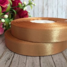 Атлас 1,2 см, золото, рулон 33 м