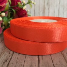 Атлас 1,2 см, яскраво-оранджевий, рулон 33 м