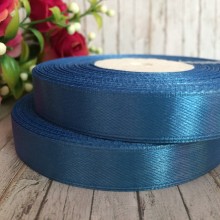 Атлас 1,2 см, світло-синій, рулон 33 м