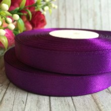 Атлас 1,2 см, темно-фіолетовий, рулон 33 м