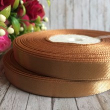 Атлас 0,9 см, золото, рулон 33 м