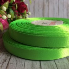 Атлас 0,9 см, темно-салатовий, рулон 33 м