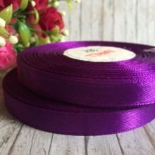 Атлас 0,9 см, темно-фіолетовий, рулон 33 м