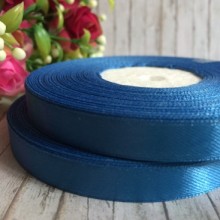 Атлас 0,9 см, світло-синій, рулон 33 м