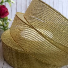 Парча 2 см, золото, метр