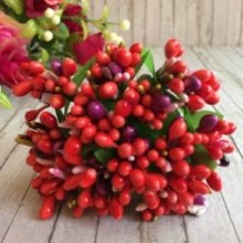 Гілочка з тичинками MIX, коралово-фіолетова