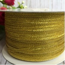 Парча 0,3 см, золото, рулон 229 м