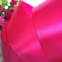 Атлас 4 см, малиновий, метр