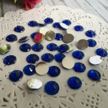 Намисто 8 мм (з гранями), темно-синя, шт.