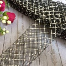 Регілін, 4,5 см, чорний зі сріблом, метр