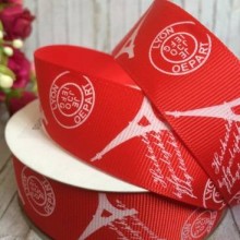 Репс 2,5 см, Ейфелева вежа, червоний