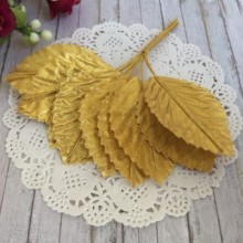 Листок золото, 5 см, пучок 10 шт.