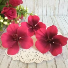 Бутон гортензії, 5 см, бордово-малиновий