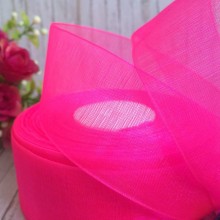 Органза 4 см, яскраво-малиновий, метр