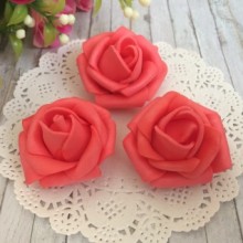 Бутон троянди, 4 см, червоний, 1 шт.