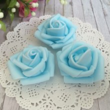 Бутон троянди, 4 см, світло-блакитний, 1 шт.