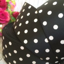 Репс 4 см горох, чорний, метр