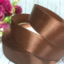 Атлас 2 см, шоколадний, метр