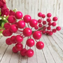 Калина глянсова, 12 мм, малинова, пучок