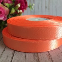 Атлас 1,2 см, темно-персиковий, рулон 33 м