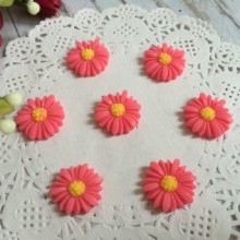 Серединка маргаритка, 1,7 см, кораловий, шт.