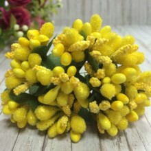 Гілочка з тичинками, яскраво-жовта, пучок