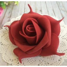 Бутон троянди, 6,5 см, бургунді