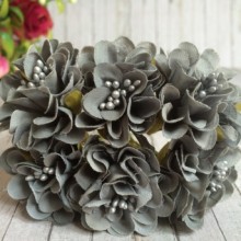 Хризантема (тканинна), 4 см, сіра