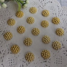 Серединка-хризантемка, 10 мм, золото, шт.