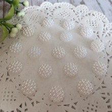 Серединка-хризантемка, 10 мм, перламутр білий, шт.