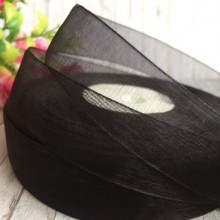 Органза 2 см, чорний, метр