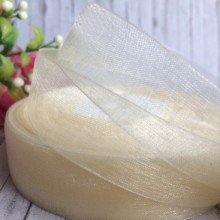 Органза 2 см, молочний, метр
