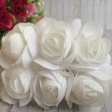 Ранункулюс, білий, пучок 6 шт.