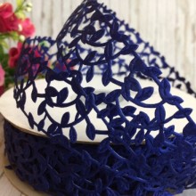 Мереживна стрічка Лавель, 3 см, темно-синій
