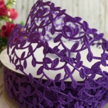Мереживна стрічка Лавель, 3 см, фіолетовий