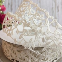 Мереживна стрічка Лавель, 3 см, молочний