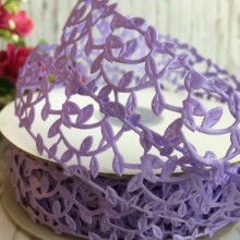 Мереживна стрічка Лавель, 3 см, фіолетовий