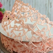 Мереживна стрічка Лавель, 3 см, персиковий