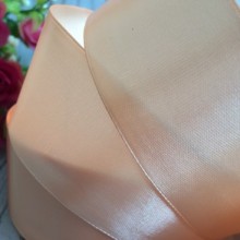 Атлас 5 см, персиковий, рулон 33 м