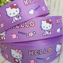 Репс 2,5 см, Кітті Sweet, ліловий, метр