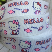 Репс 2,5 см, Кітті Sweet, білий