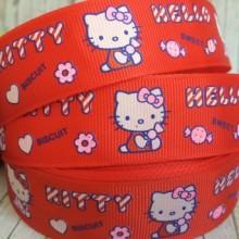 Репс 2,5 см, Кітті Sweet, червоний