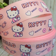 Репс 2,5 см, Кітті Sweet, світло-рожевий