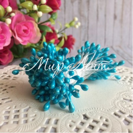 Тичинки маленькі, 2 мм, бірюзові