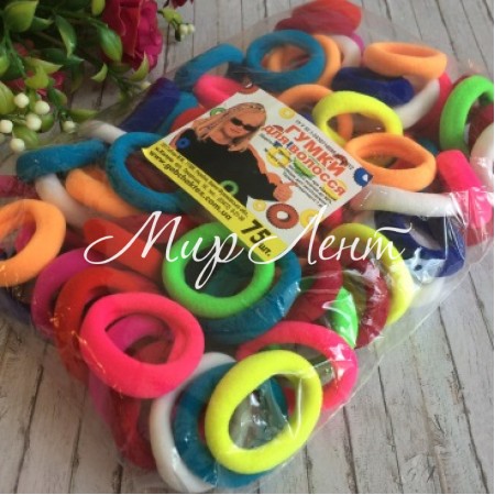 Гумка Калуш (велюрчик), 3,2 см, кольоровий мікс, упаковка 75 шт.